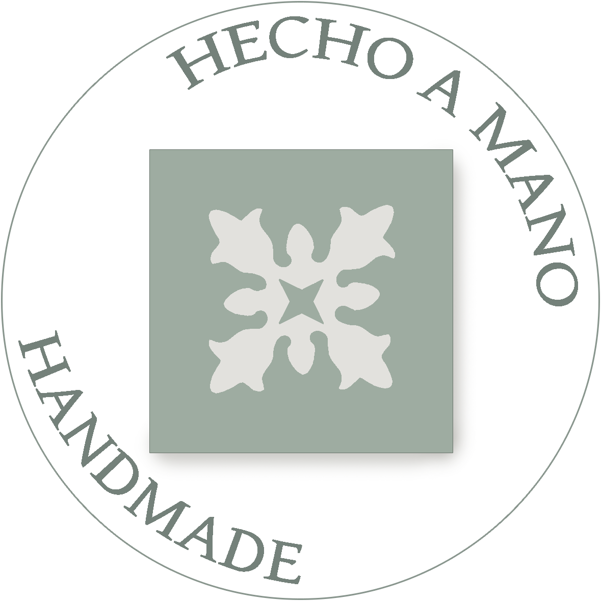 mosaico hidraulico logo hand made